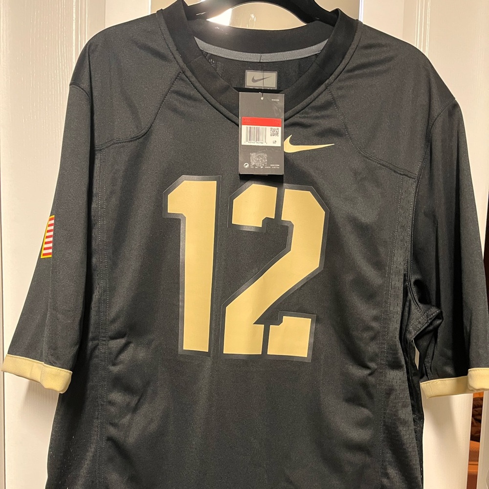 Men’s Nike Dri-Fit Army Black Knights Football Jersey #12 Size L “Loose Fit”